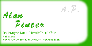 alan pinter business card